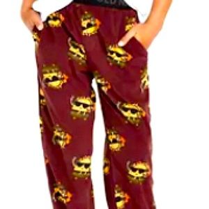 Old Navy Micro fleece pajama joggers for boys size XS color maroon new with tags